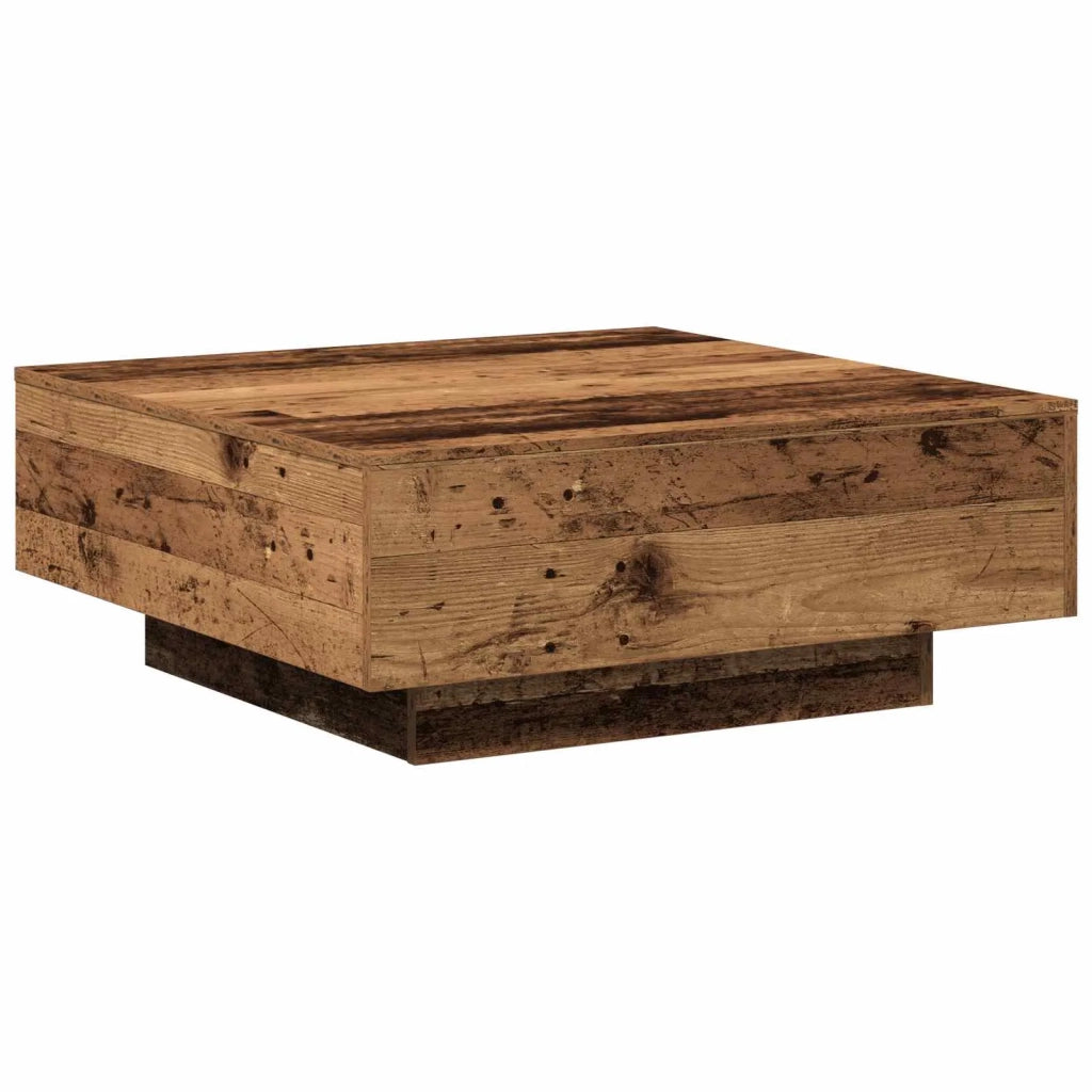 Tavolino da salotto | Tavolino da caff¨¨ | Tavolino da Soggiorno Legno vecchio 80 x 80 x 31 cm