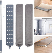 Plumeau telescopico estensibile, lavabile, estraibile, 80 cm-250 cm, con due pennelli di microfibra sostituibili, spazzola lavabile per divano letto, pavimento mobiliare, fessure domestiche, polvere