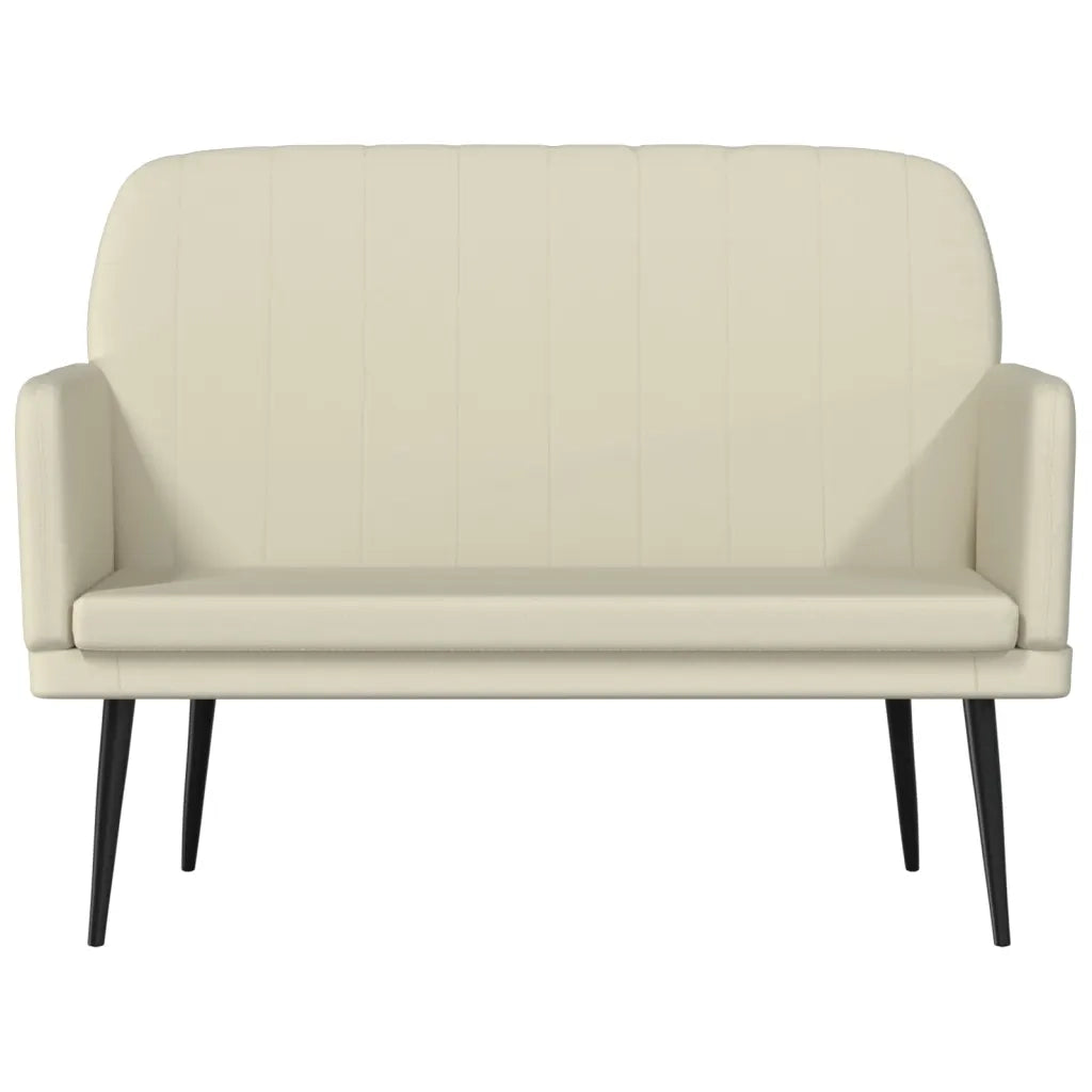 Panca Crema 107x80x81 cm in Similpelle