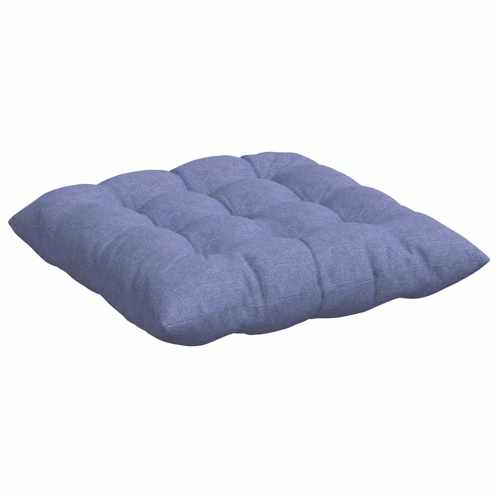 Cuscini per Seduta 4 pcs Blu jeans 40 x 40 x 6 cm Tessuto