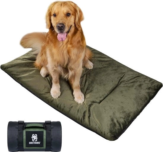 Hondendiletto 110 cm x 68 cm, con impermeabilizzazione fluente materasso per cani caldo materasso per cani gatto cesta per cani grandi e medi da campeggio da viaggio esterno reversibile e portatile lavabile a mano