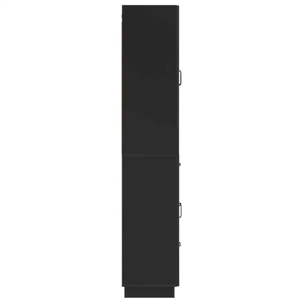 Set di armadi 2 pcs Nero Legno ingegnerizzato