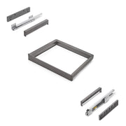 Telaio con guide a estrazione totale e chiusura morbida per accessori per armadi Quartz
