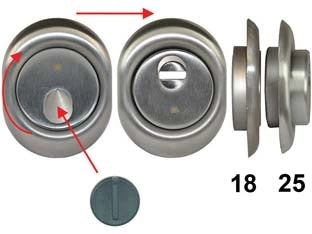 DEFENDER MAGNETICO MAG MONOLITO ANTIACIDO MRM29 CROMO SATINATO  mm.68x88x25h. MRM29    DISEC