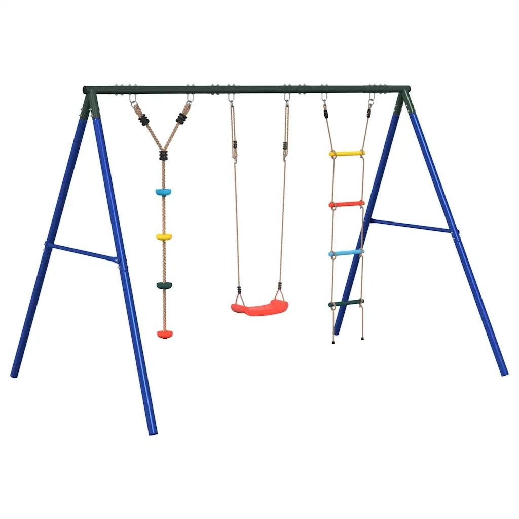 vidaXL Set Gioco da Esterno con Altalena Scala e Altalena a Disco