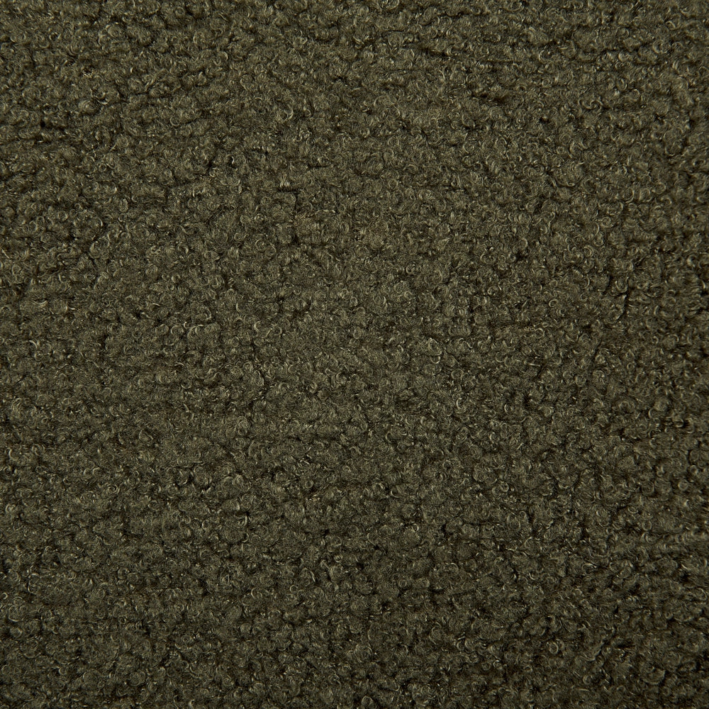 Sedia da scrivania girevole in tessuto boucle verde regolabile in altezza con schienale imbottito moderna industriale girevole con rotelle