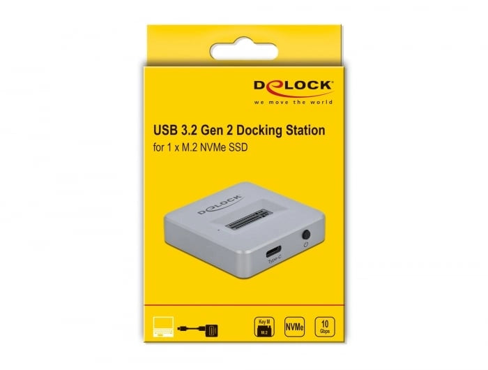 Docking Station per SSD M.2 NVMe PCIe SSD con USB Type-C Femmina