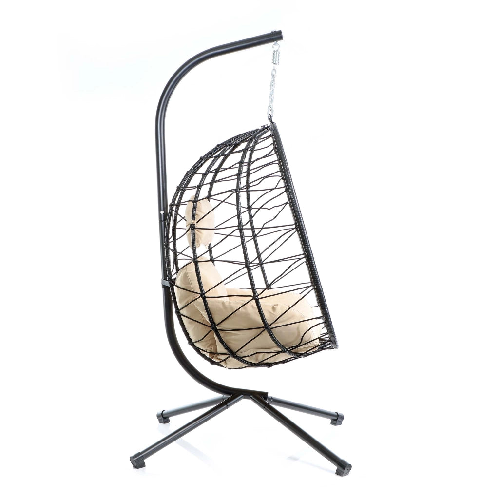 Poltrona sospesa in rattan indoor outdoor max 130 kg Sedia a dondolo