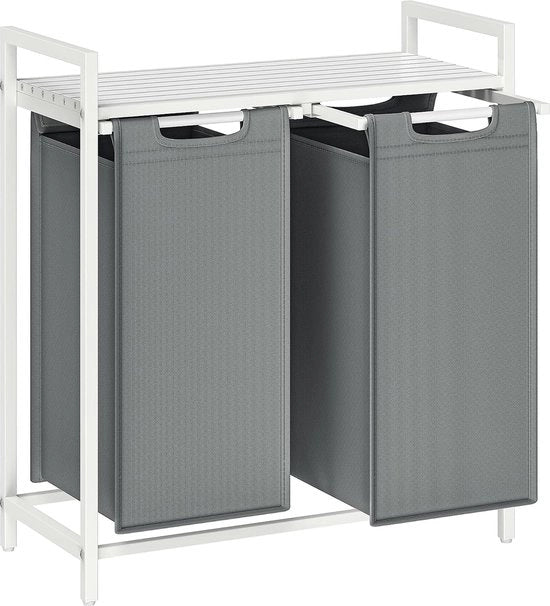 Asciugatrice a 2 vaschette – Asciugapannelli estensibili – Bianco – 2x46L