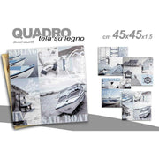 Trade Shop - Quadro Quadretto Decorativo 45x45x1,5cm Tela Su Legno Deluxe Decori Ass. 709661 -