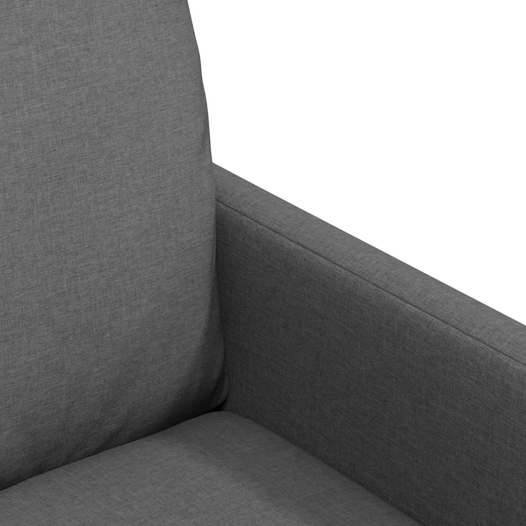 Sedie da pranzo 2 pcs Grigio scuro 57 x 67 x 98 cm Tessuto