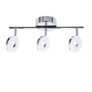 Plafoniera Candellux Thema LED 3x5W cromo bianco 3000K