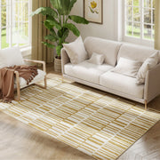 Tappeto Moderno Pelo Corto Lavabile ¨C zephmum ¨C 170x120 cm Crema