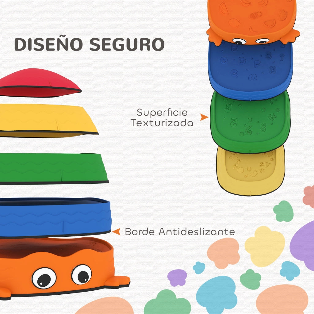 Set di Pietre da Equilibrio per Bambini ¨C zephmum ¨C Multicolore, 5 Pezzi, per Interno ed Esterno