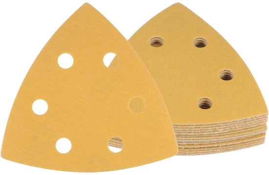 Set di carta abrasiva 16 pezzi - Dimensione della polvere 320 - Antistatico - Adatto per mobili in legno - Per uso con sega a nastro - Ossidiana di alta qualità in alluminio - Lamiere abrasive