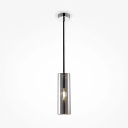 Lampadario A Sospensione Moderno Dunas Metallo Vetro Trasparente 1 Luce E27