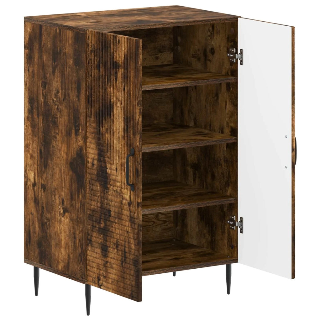 Mobile per scarpe HAARLEM 59,5 x 39,5 x 89,5 cm Rovere Fumo 896870