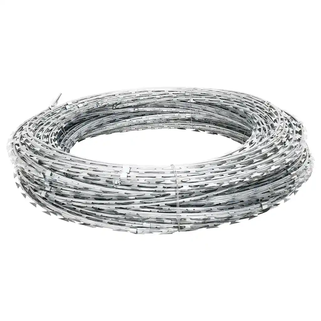 Filo Spinato NATO Fermagliato in Acciaio Zincato 100 m BTO-22  cod mxl 59481