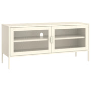 Mobile TV in metallo 120cm bianco TOM