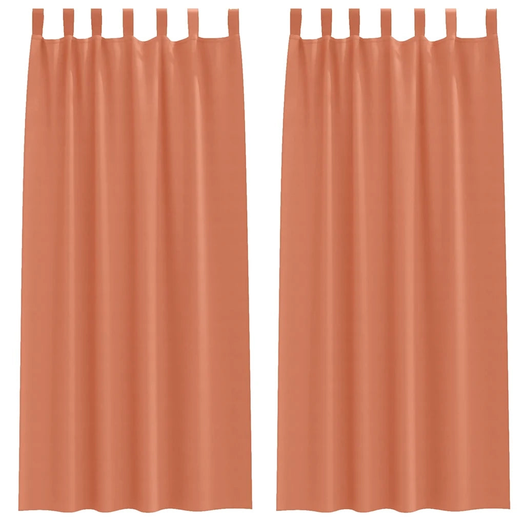 Tende Blackout con Anelli 2 pcs Terracotta 225 x 140 cm 4107635