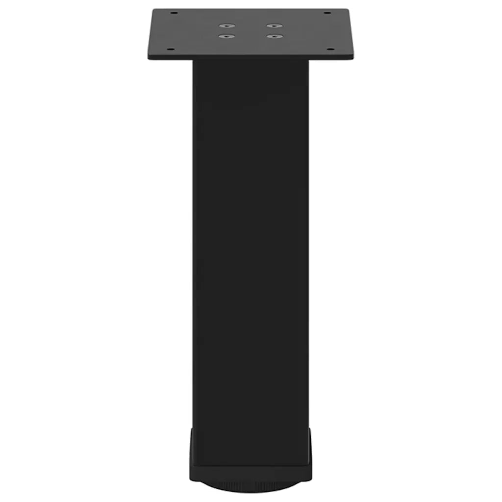 Gambe per Tavolino da Caff¨¨ 4 pz-Set di 4 Gamba per Tavolo Nere 30-32 cm Acciaio