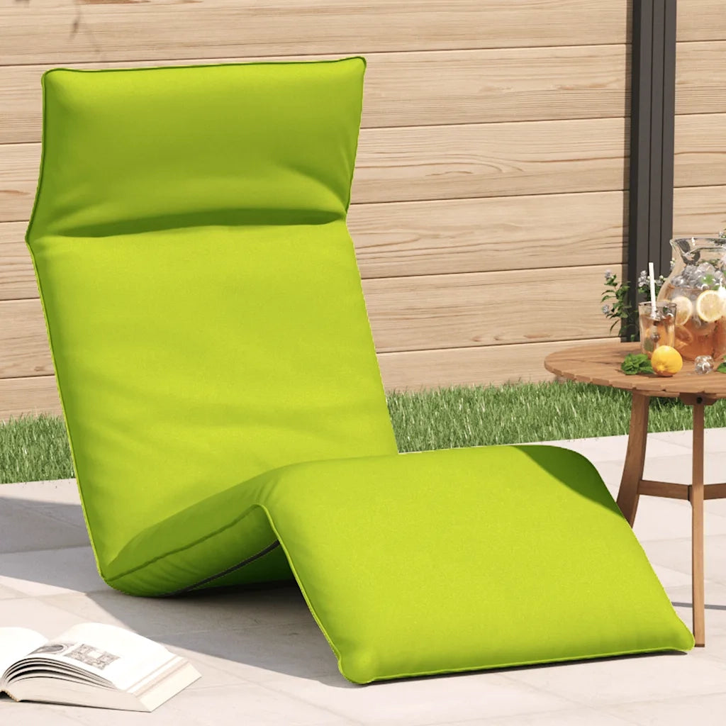Sdraio da giardino | Lettino Pieghevole Verde 175x54x8,5 cm in Tessuto Oxford