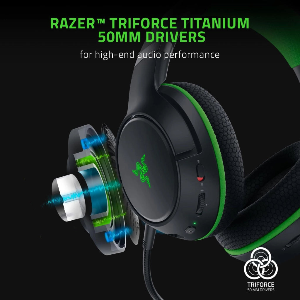 Razer Kaira Pro - Cuffie wireless per Xbox Series X e mobile gaming Xbox (Driver TriForce in Titanio da 50 mm, Microfono supercardioide HyperClear, Microfono per Mobile Dedicato) Nero