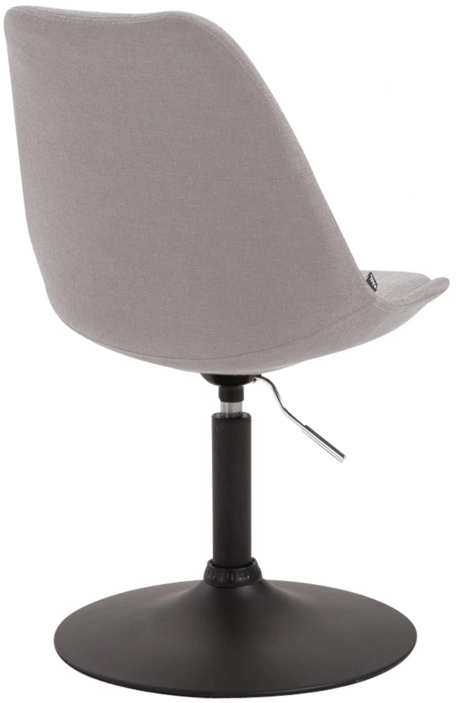 Sedia da pranzo MAVERICK in tessuto grigio,nero