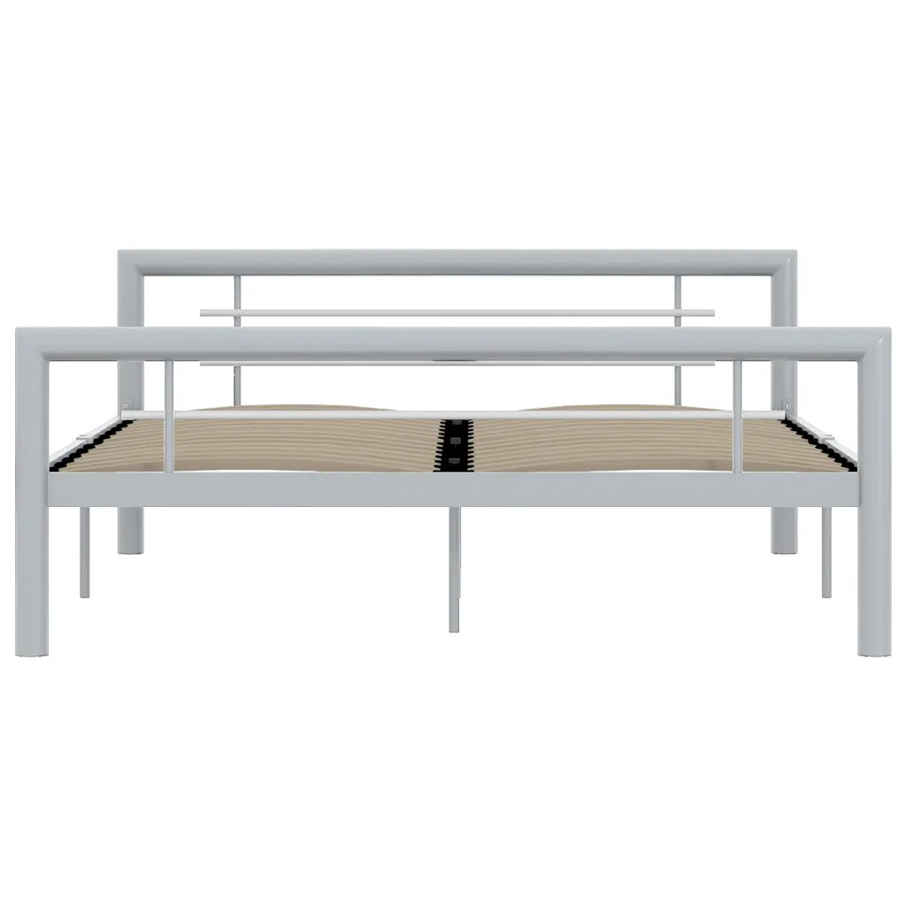 Giroletto Grigio e Bianco in Metallo 140x200 cm 284559
