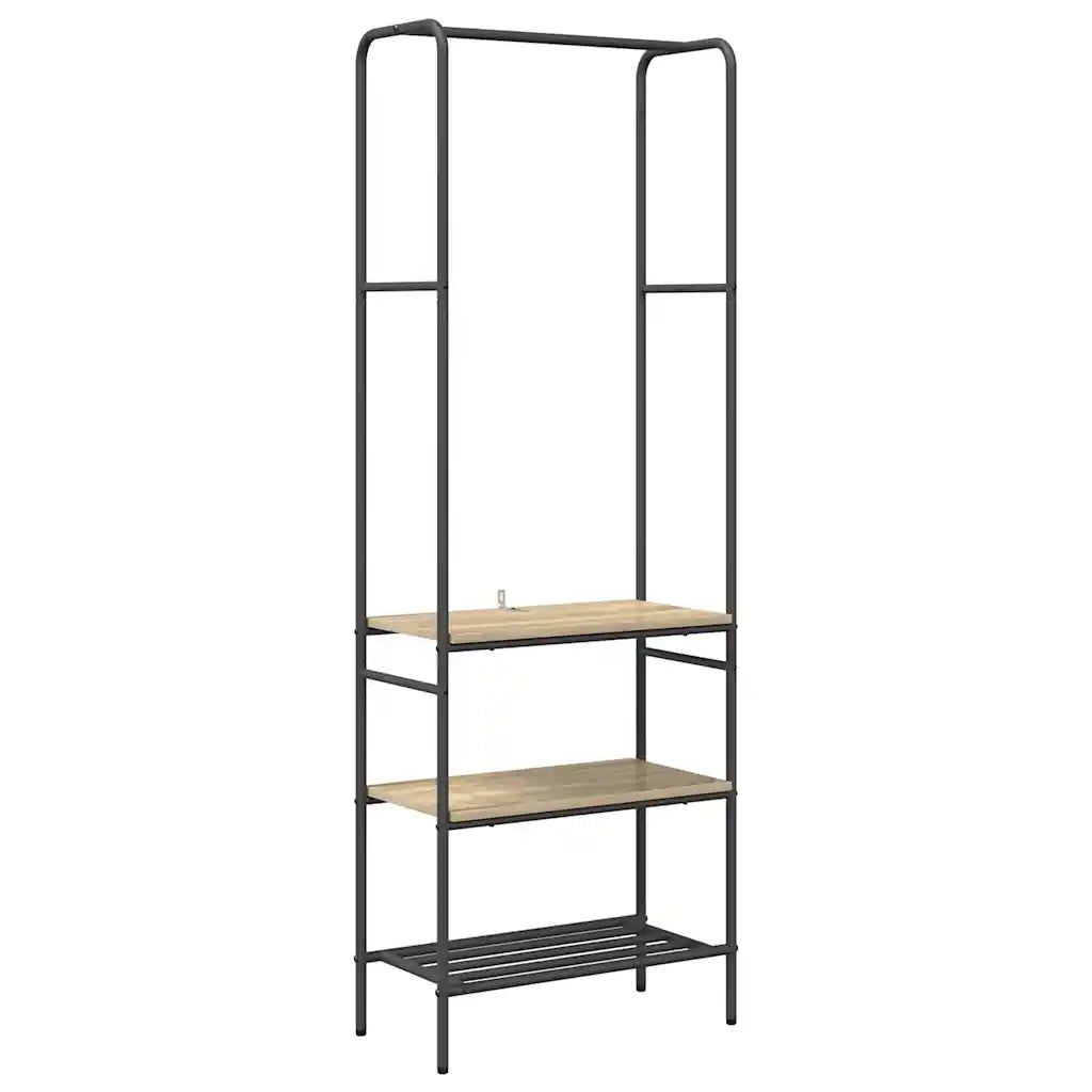 Stendibiancheria con lo scaffale Rovere Sonoma 60 x 30 x 171 cm 868458