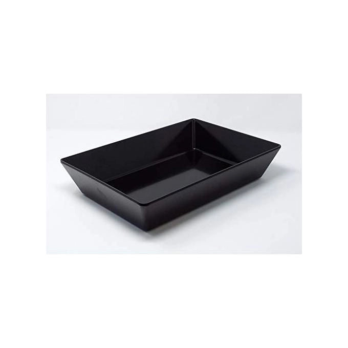 Vaschetta rettangolare in melamina 45x30 Velocity nero