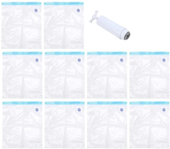 Set di sacchi di stoccaggio in plastica 10 pezzi - impermeabili - riutilizzabili - contenitore per filament - estrattore di aria - alta qualità - sacchi di stoccaggio