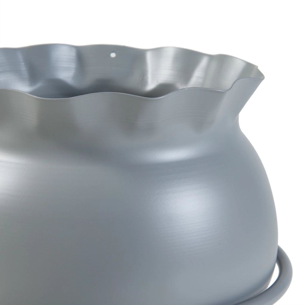 Stand Portapiante Assen 38 x 23,5 cm Metallo Grigio scuro [en.casa]