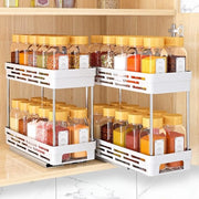 Organizzatore di erbe estensibile - 2-pack per armadio, facile da installare e spazievenditore