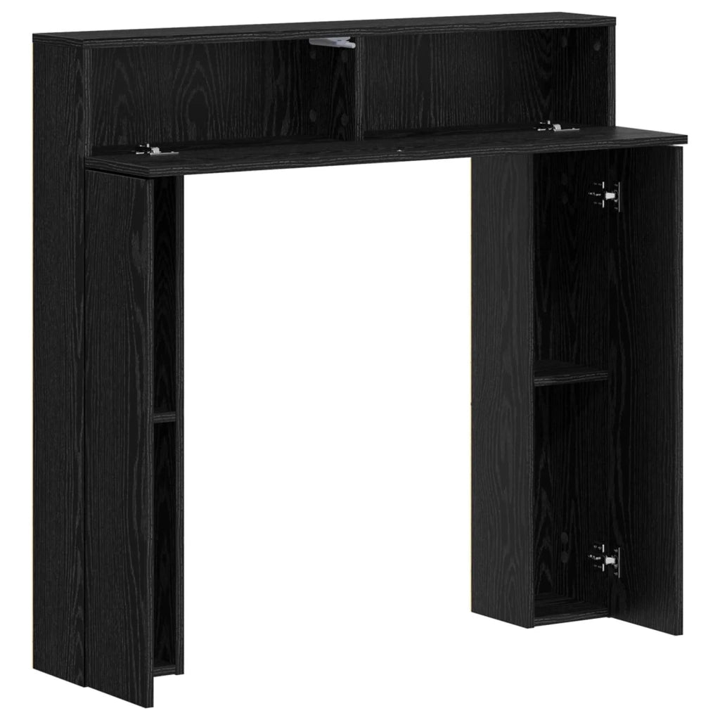 Cornice per camino Rovere Nero 102 x 18 x 100,5 cm 8006599
