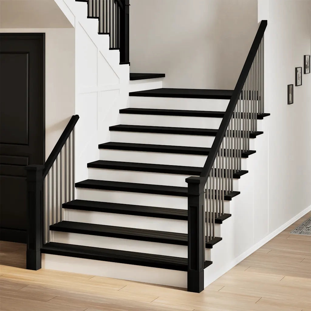 Gradini 8 pz Marrone Scuro 110x25x2 cm Legno Massello Rovere