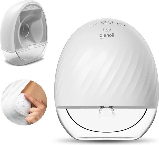 Massaggio Elettrico Seno a Mano con Funzione di Massaggio Senza Filo - 5 Livelli di Potenza Regolabili - Timer - Capacità di 150 ml - BPA Libero - Silenzioso