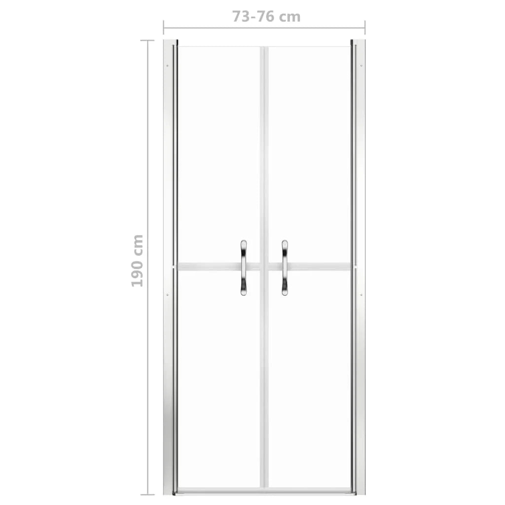 Porta doccia per bagno WC cabina doccia interno casa ESG 76x190 cm trasparente 02_0001985
