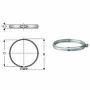 Inox mono parete aisi 316 fascet ta di bloccaggio d.080 b08wz4zzh