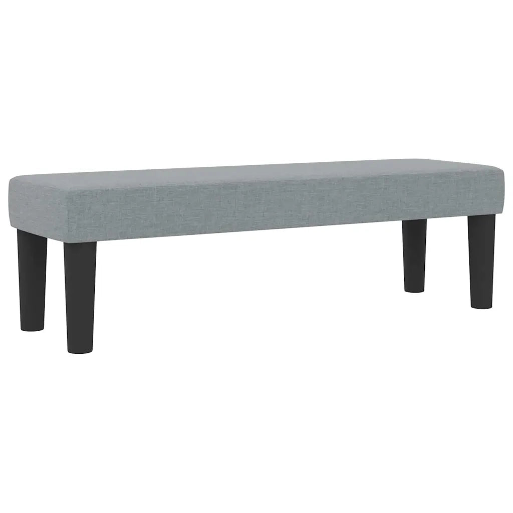 Letto a molle con materasso Grigio chiaro 140 x 200 cm Tessuto
