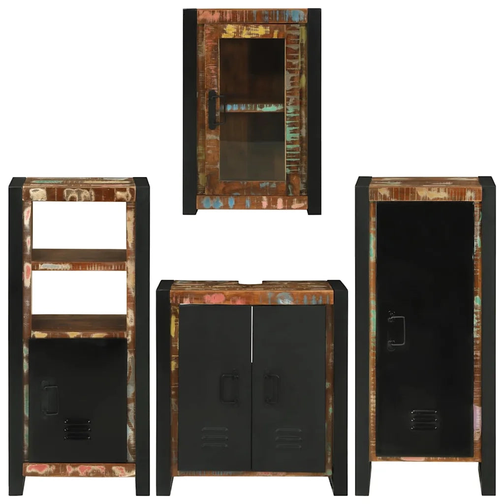 Set di mobili per il bagno 4 pcs Legno massello riciclato 3305703
