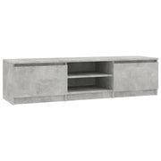 Mobile TV multimediale scaffale TV credenza mobile TV sala da pranzo soggiorno camera da letto 140 x 40 x 35,5 cm legno ingegnerizzato grigio 02_0025931