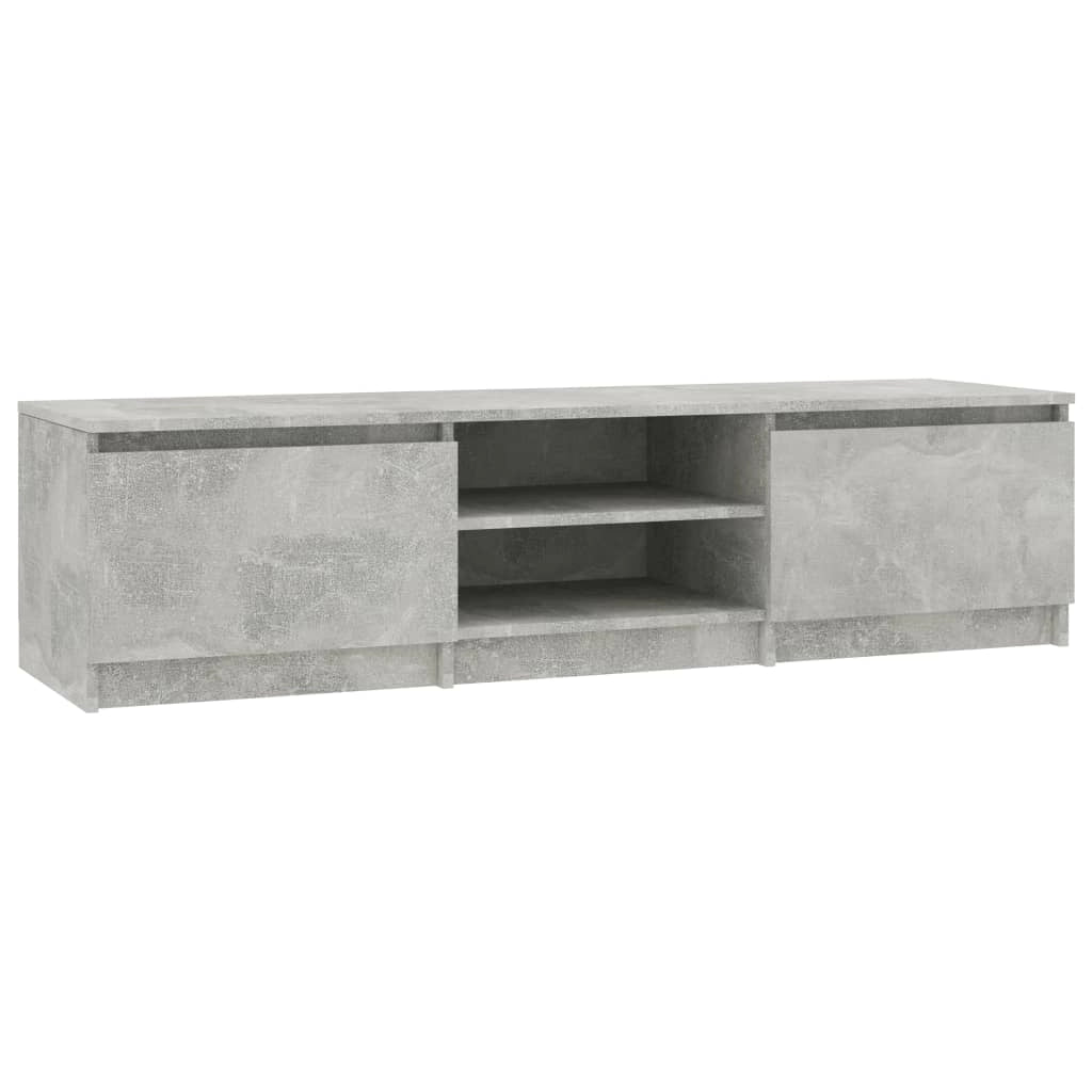 Mobile TV multimediale scaffale TV credenza mobile TV sala da pranzo soggiorno camera da letto 140 x 40 x 35,5 cm legno ingegnerizzato grigio 02_0025931