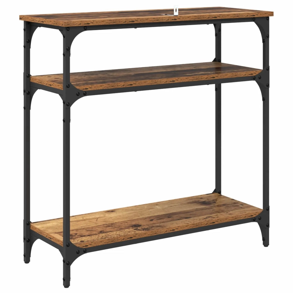 Tavolo consolle Legno vecchio 75 x 29 x 75 cm Legno multistrato 882202