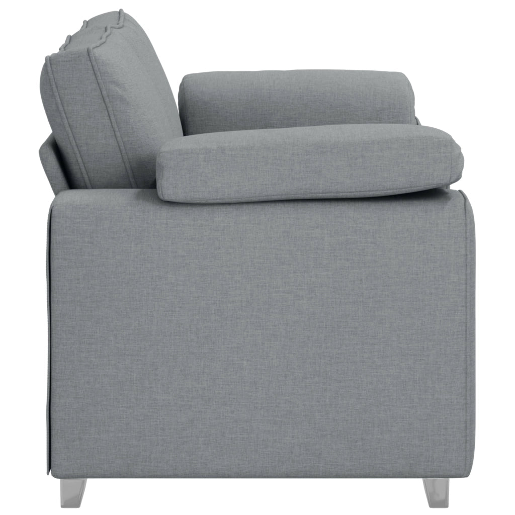 Divanetto Loveseat  Grigio chiaro 120 cm in tessuto