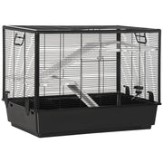 Gabbia per Porcellino d'India 80x48x58 cm con Rampa Nera