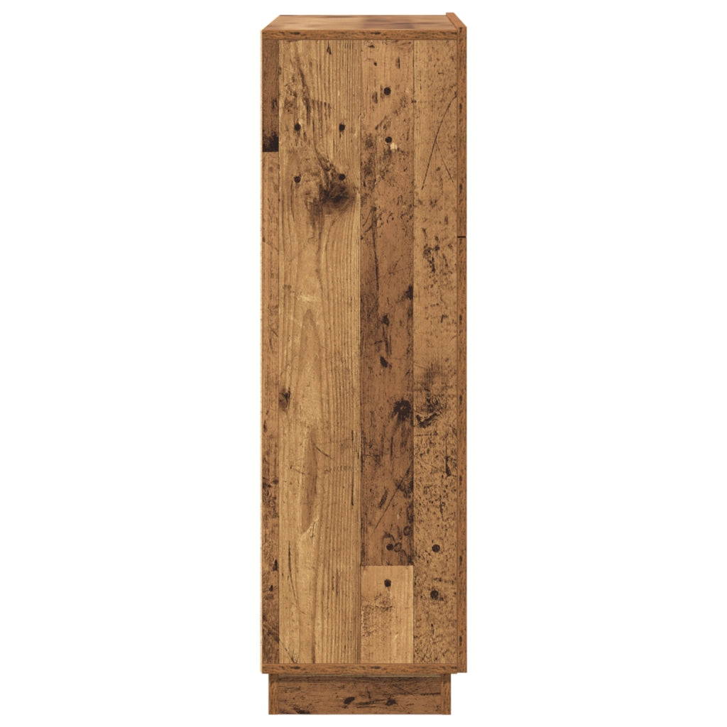 Scrivania Marrone Legno Invecchiato Legno Ingegnerizzato Media