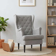 Poltrona Grigio Chiaro Velluto 42029926