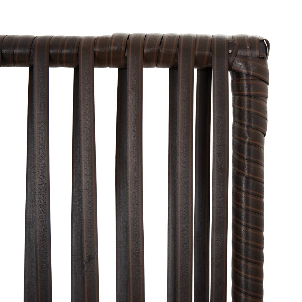 Divisorio per Ambienti | Divider per stanze | Paravento a 5 Pannelli Marrone in Polyrattan