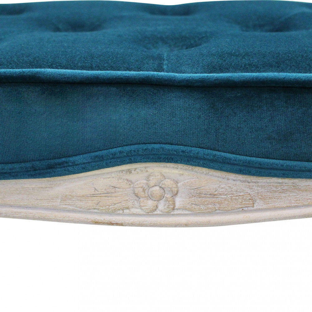 Sgabello Marly 50x36x47 h cm in Velluto Blu